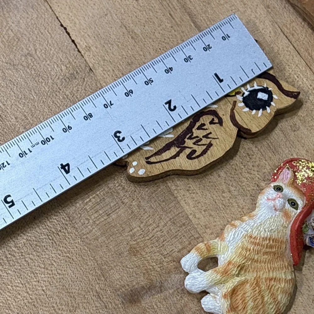 Lot of 16 Vintage Fridge Magnets MCM Farmhouse Cottagecore Owl Angel Cat Fish